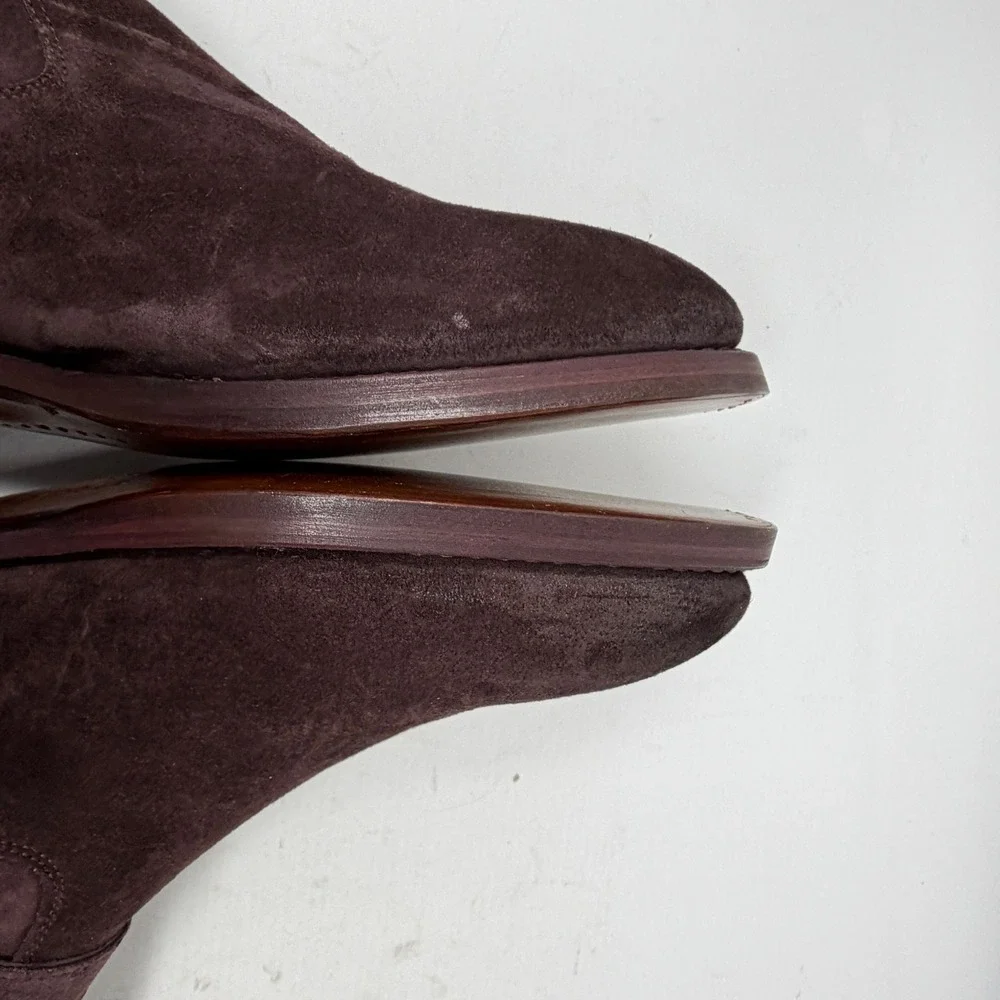 John Varvatos Mens Brown Suede Regent Harness ‎ Boots Made in Italy Size 10 NWOT